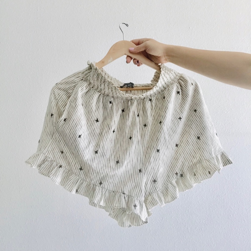 Cute shirt with stripes and stars pattern